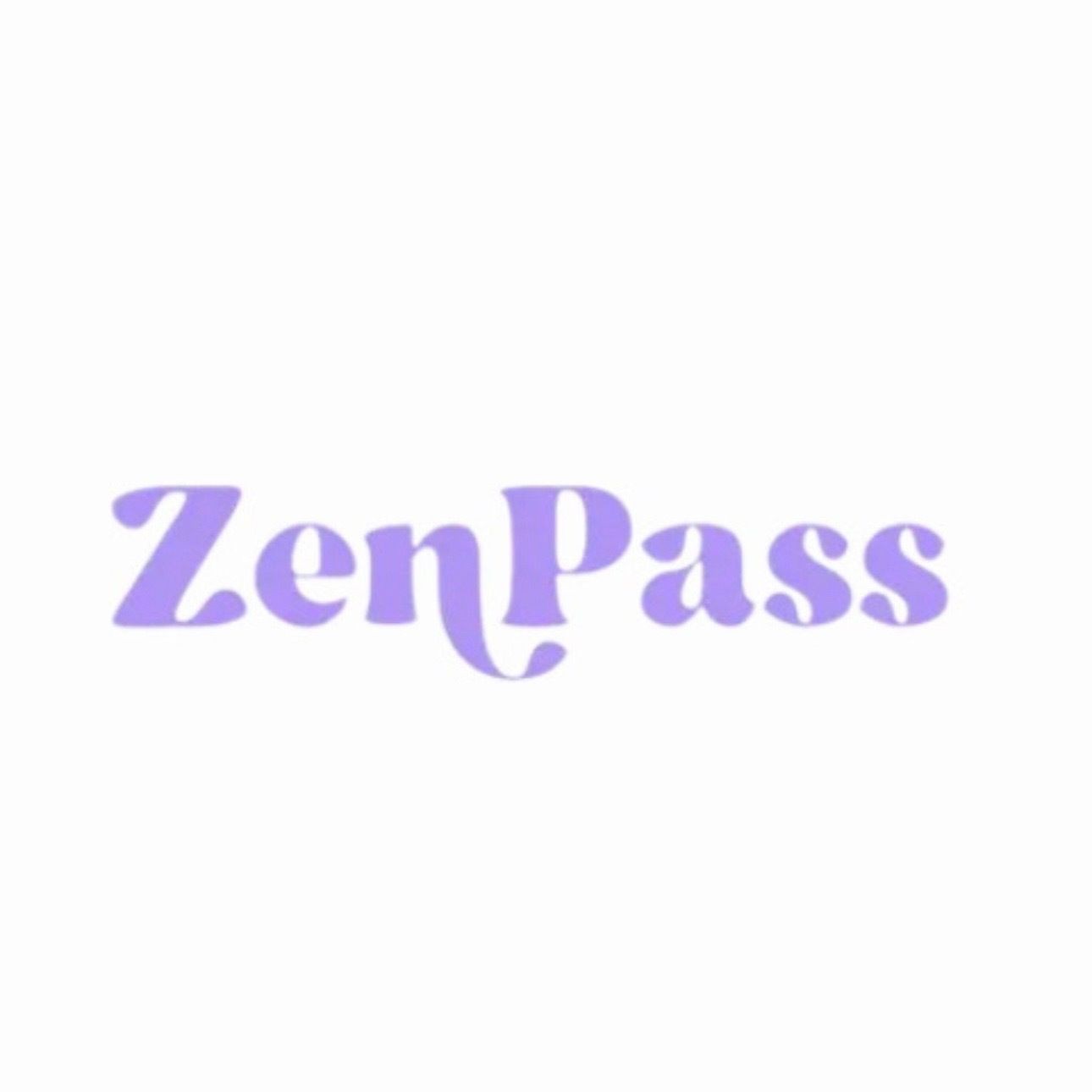ZenPass logo in purple font on a white background.